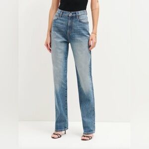 Reformation Elan Ultra High Rise Straight Leg Jeans